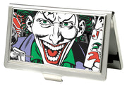 Business Card Holder - SMALL - Joker Face w Pistol CLOSE-UP FCG Business Card Holders DC Comics   