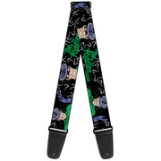 Guitar Strap - The Riddler w Batman Silhouette Guitar Straps DC Comics   