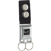 Keychain - Dodge 100th Anniversary Logo - Black Keychains Dodge   