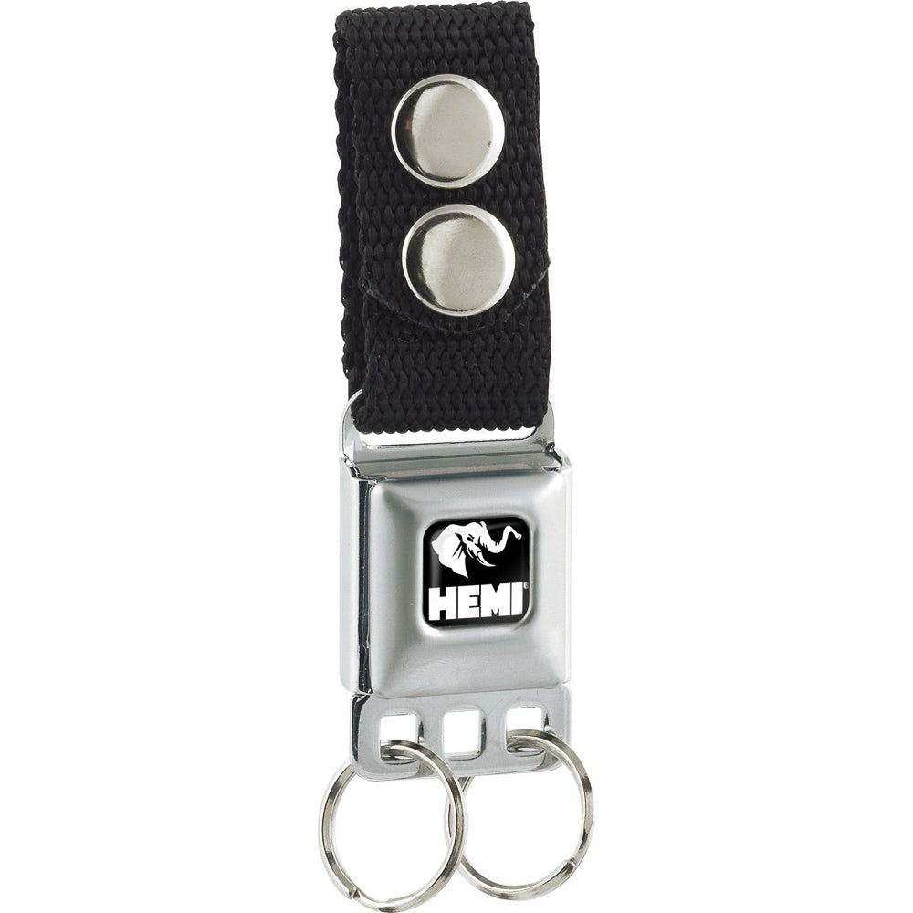 Keychain - HEMI Elephant Logo Full Color Black White Keychains Hemi   