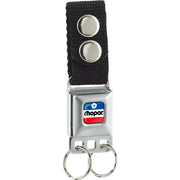 Keychain - MOPAR Chrysler Logo Full Color White Blue Red Black Keychains Mopar   