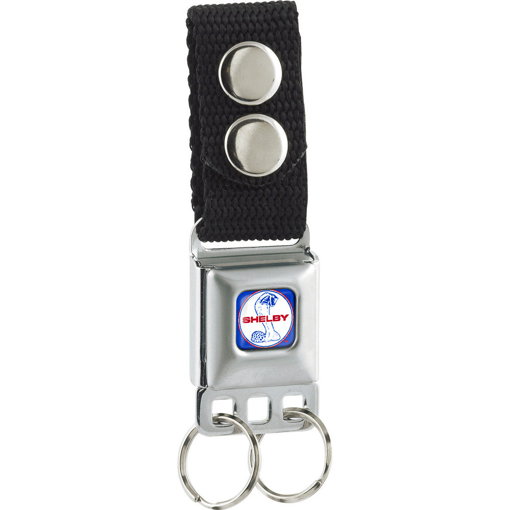 Keychain - SHELBY Tiffany Split Full Color Blue Red White Keychains Shelby
