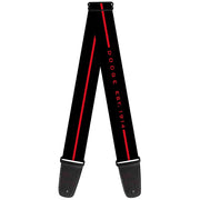 Guitar Strap - Dodge 100th Anniversary Logo Stripe Black Red Guitar Straps Dodge   