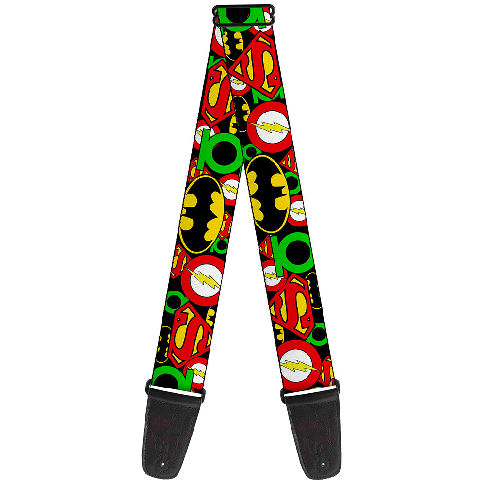 Guitar Strap - Justice League Stacked Logos Guitar Straps DC Comics   