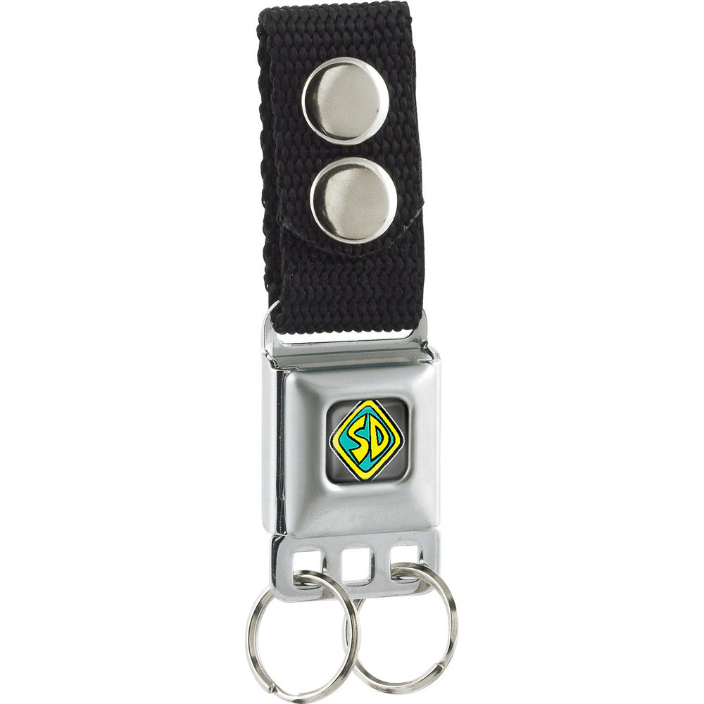 Keychain - Scooby Doo Dog Tag Full Color Black Glow Keychains Scooby Doo   