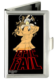 Business Card Holder - SMALL - Wile E Coyote EPIC FAIL FCG Black Red Business Card Holders Looney Tunes   