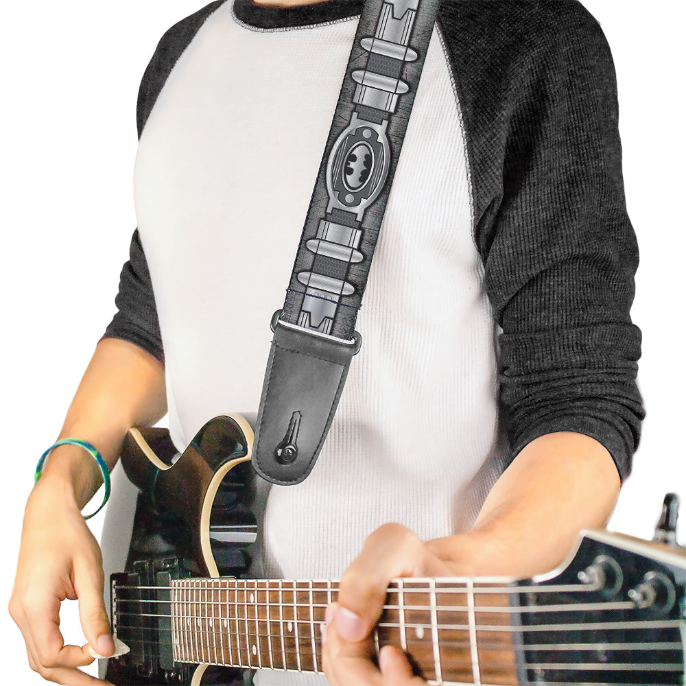 Guitar Strap - Batman Utility Belt Grays Guitar Straps DC Comics   