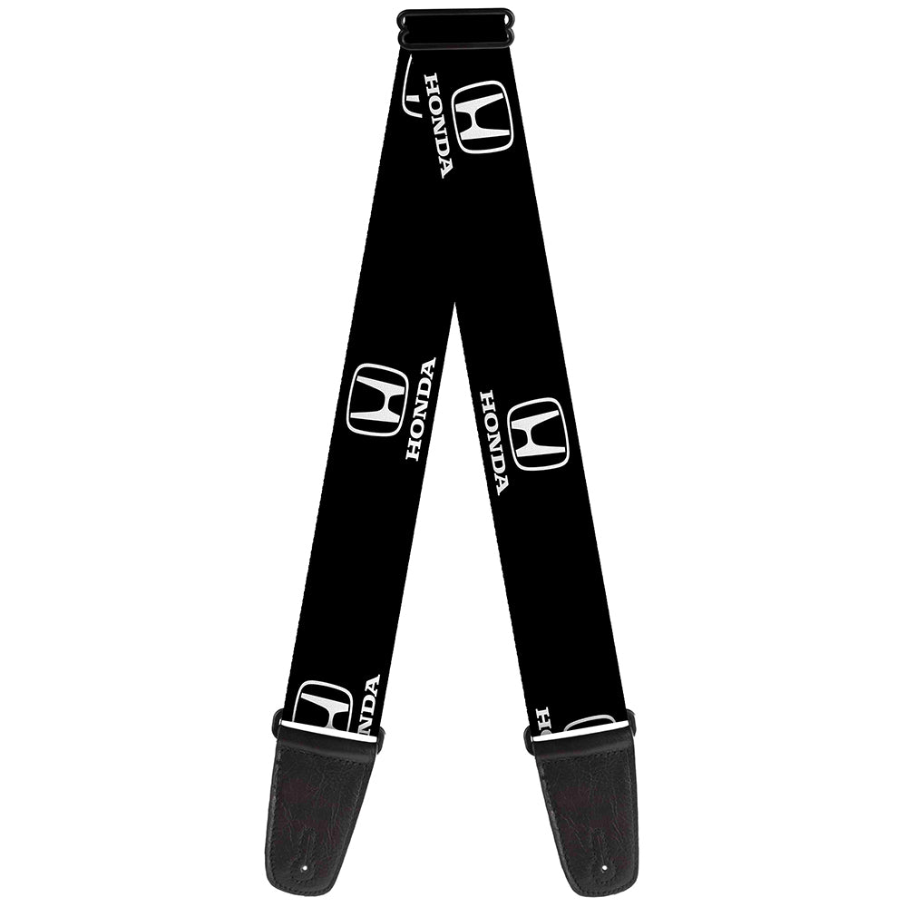 Guitar Strap - Honda Logo Black White Guitar Straps Honda   