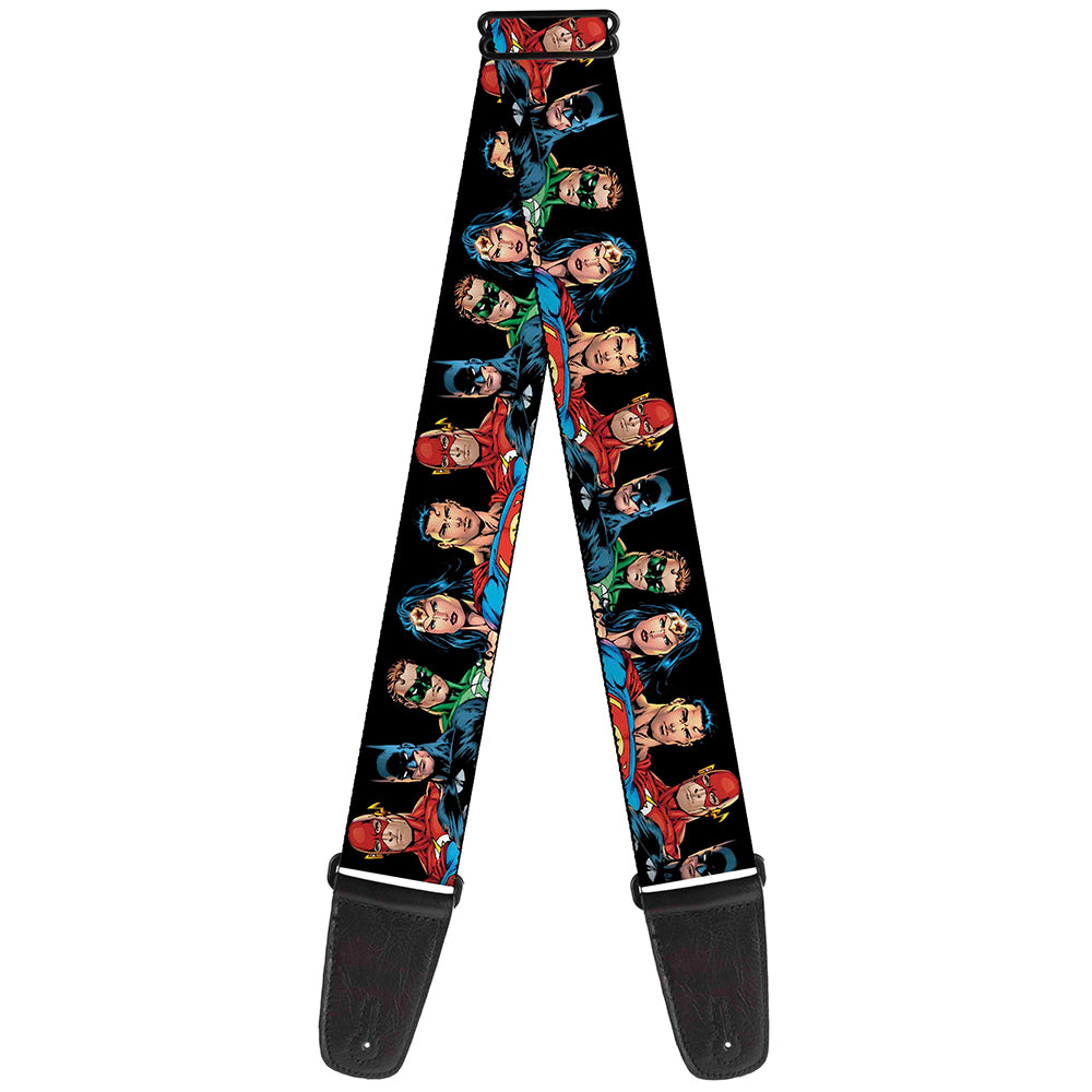 Guitar Strap - Justice League Elite Forces Superheroes Guitar Straps DC Comics   