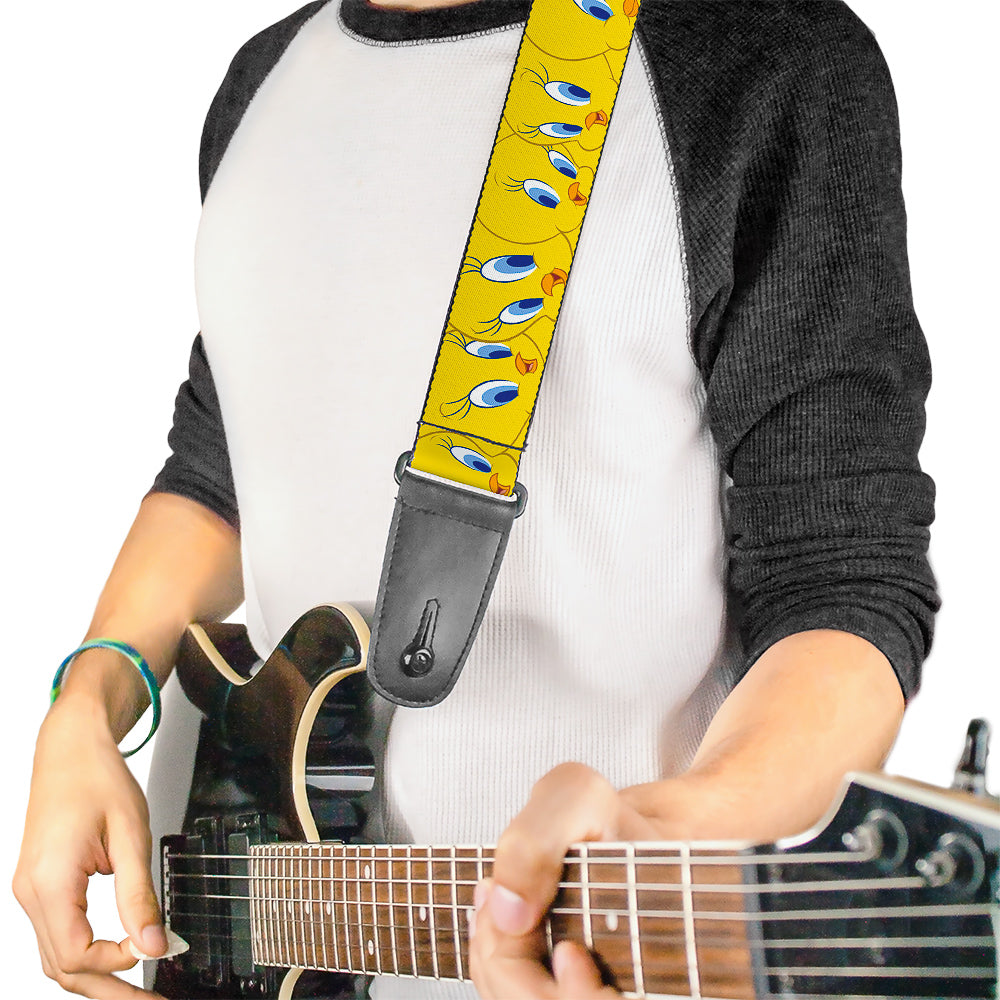 Guitar Strap - Tweety Bird Expressions Yellow Guitar Straps Looney Tunes   