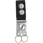 Keychain - Road Runner Action Full Color White Keychains Looney Tunes   