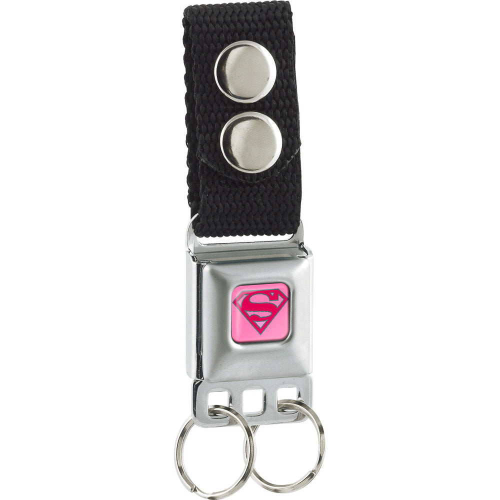 Keychain - Superman Full Color Pink Keychains DC Comics   