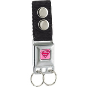 Keychain - Superman Full Color Pink Keychains DC Comics   