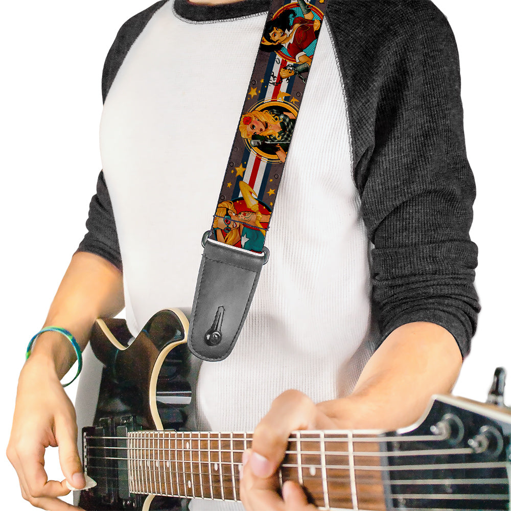 Guitar Strap - DC Bombshell Pin-Up Girls Guitar Straps DC Comics   