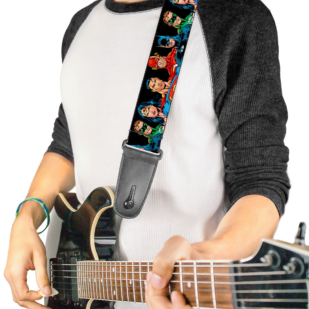 Guitar Strap - Justice League Elite Forces Superheroes Guitar Straps DC Comics   
