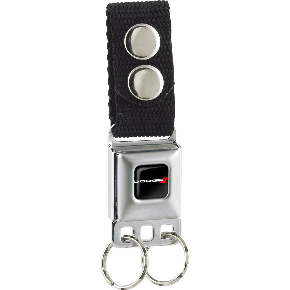 Keychain - Dodge Red Rhombus Full Color Black White Red Keychains Dodge   