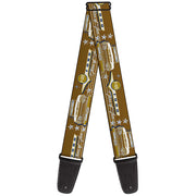 Guitar Strap - Vintage Ford FORD F-100-TONS OF FUN Tans Navy Guitar Straps Ford   