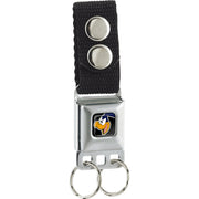 Keychain - Road Runner Face CLOSE-UP Full Color Black Keychains Looney Tunes   