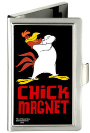 Business Card Holder - SMALL - Foghorn Leghorn CHICK MAGNET Black Red FCG Business Card Holders Looney Tunes   
