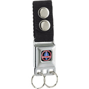 Keychain - SHELBY Cobra Full Color Black Gray Red Blue Keychains Shelby