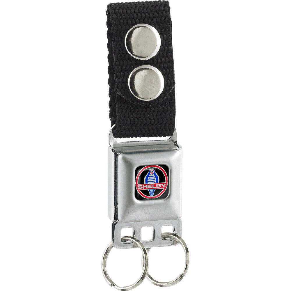 Keychain - SHELBY Cobra Full Color Black Gray Red Blue Keychains Shelby