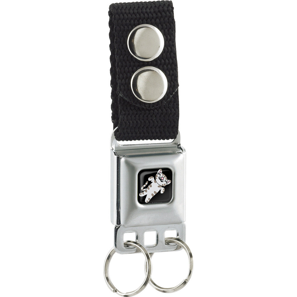 Keychain - Soft Kitty Full Color Black Keychains The Big Bang Theory   