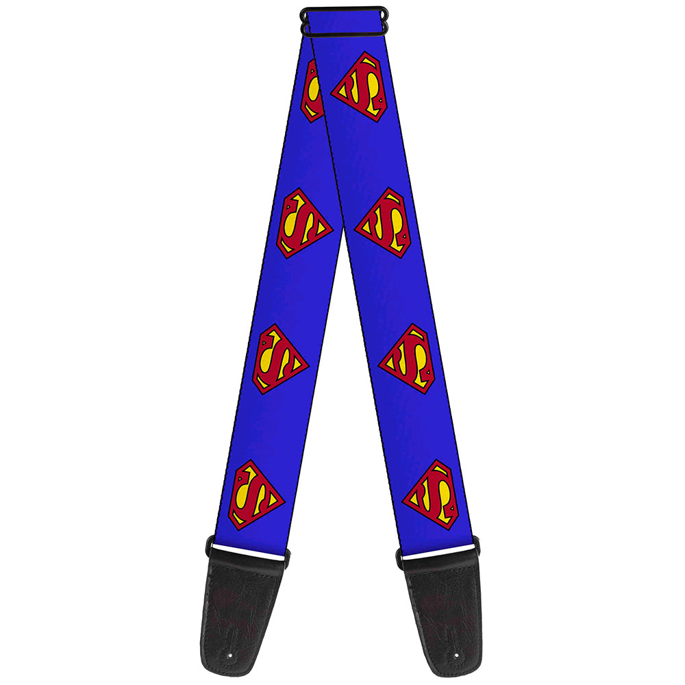 Guitar Strap - Superman Shield Blue Guitar Straps DC Comics   