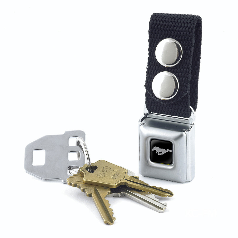 Keychain - Ford Mustang - Black Keychains Ford   
