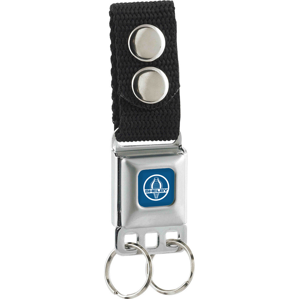 Keychain - SHELBY Cobra Full Color Blue White Keychains Shelby