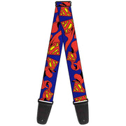 Guitar Strap - Superman Shield w Cape Guitar Straps DC Comics   
