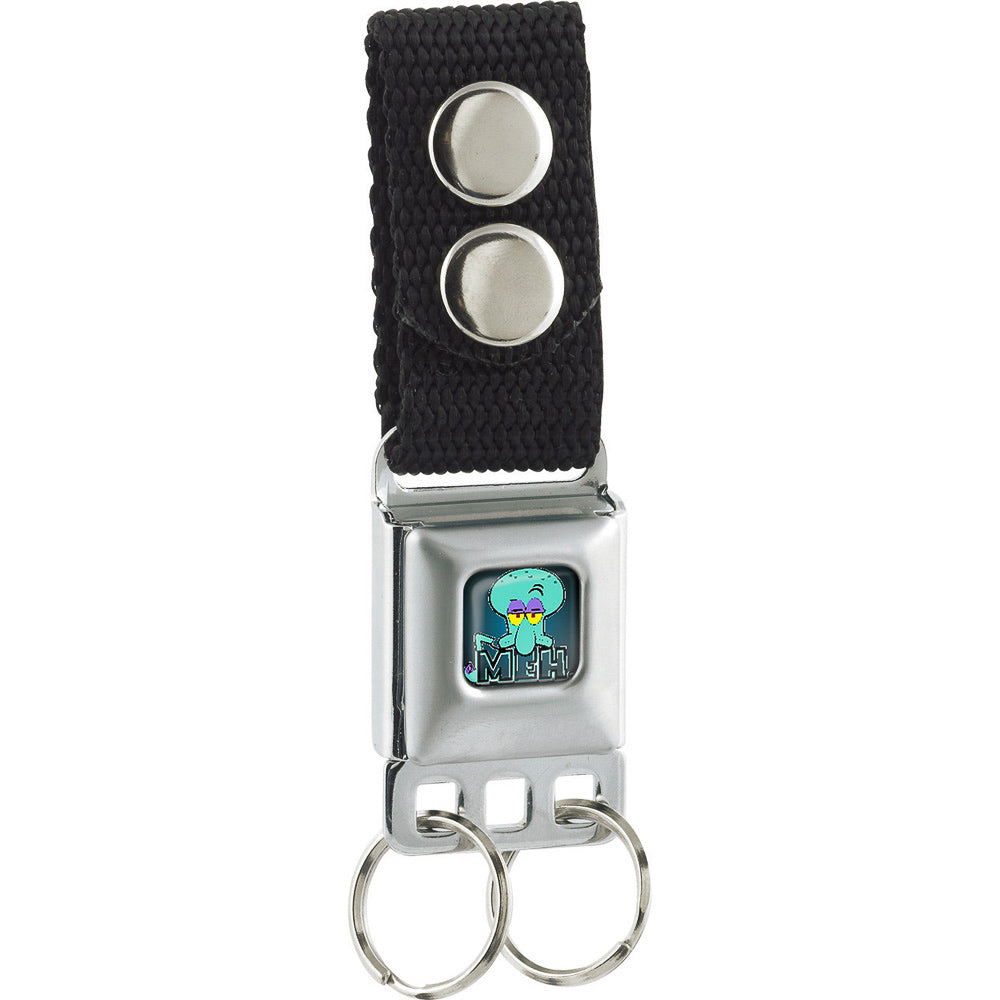 Keychain - Squidward Tentacles Pose MEH. Full Color Blues Keychains SpongeBob SquarePants