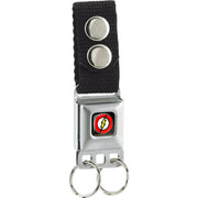 Keychain - Flash Logo Full Color Black Keychains DC Comics   