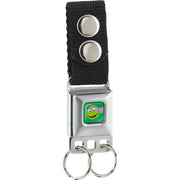 Keychain - Classic Teenage Mutant Ninja Turtles Donatello Face Turtle Shell Full Color Green Keychains Teenage Mutant Ninja Turtles
